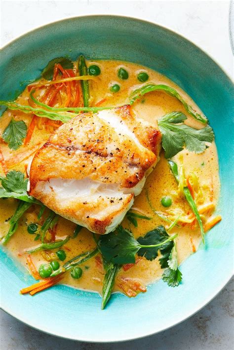 Grouper Fillets With Ginger and Coconut Curry .